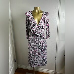 Escada Multicolor Leopard Print Dress 34 👗